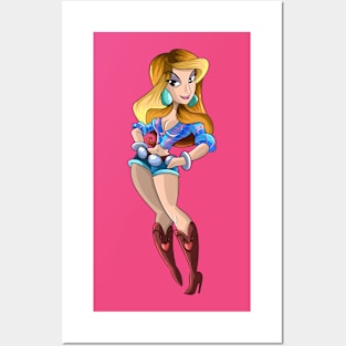 Abby the Cowgirl Posters and Art